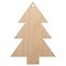 Pine Tree Unfinished Craft Wood Holiday Christmas Tree DIY Pre-Drilled Ornament